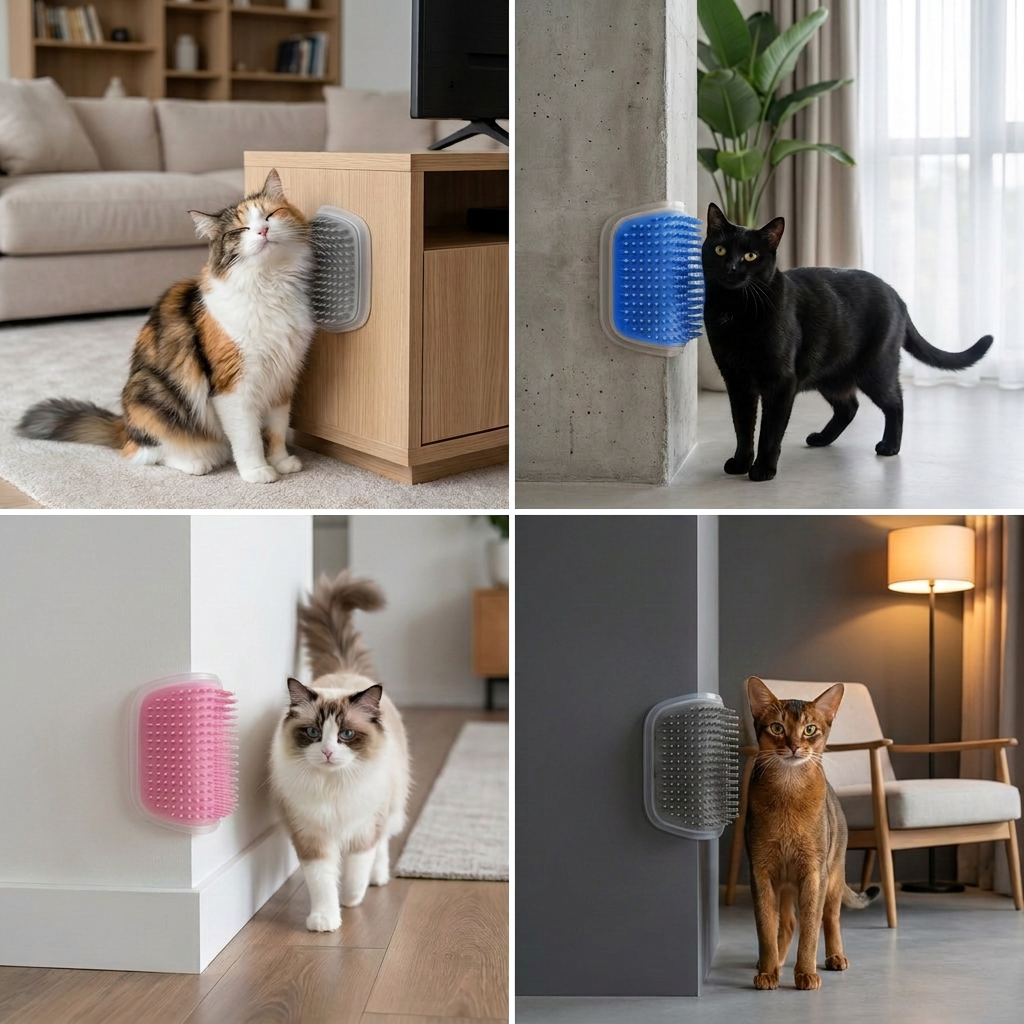 Cat Wall Brush with Catnip