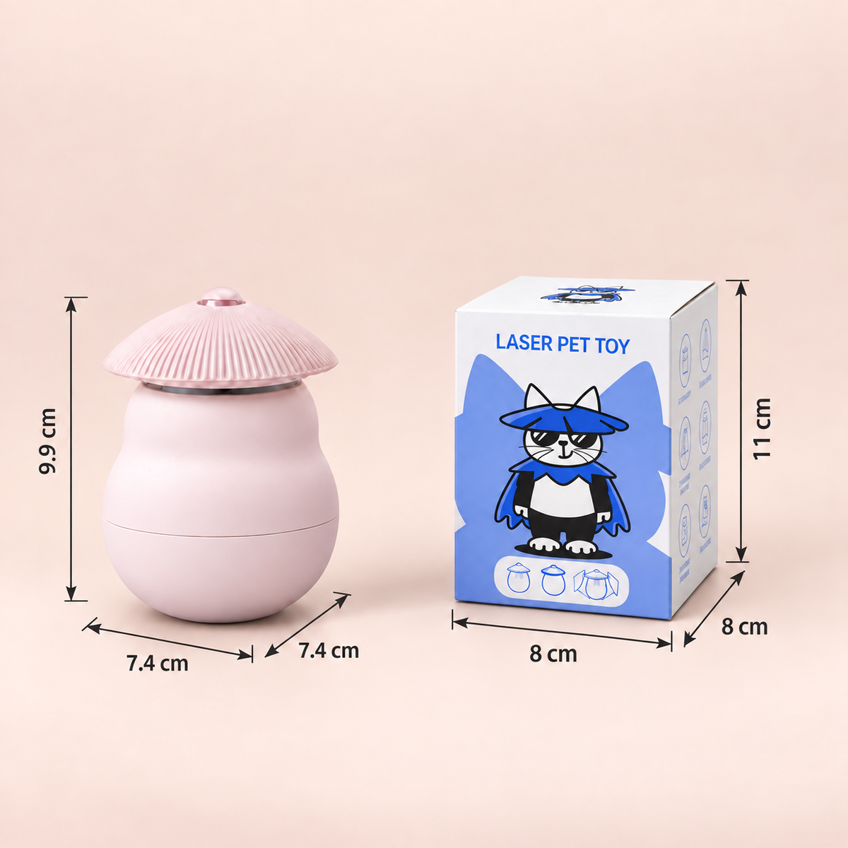 Automatic Motion-Activated Cat Laser Toy