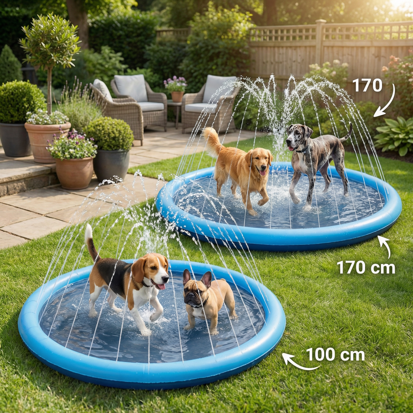 Durable Dog fountain - summer toy