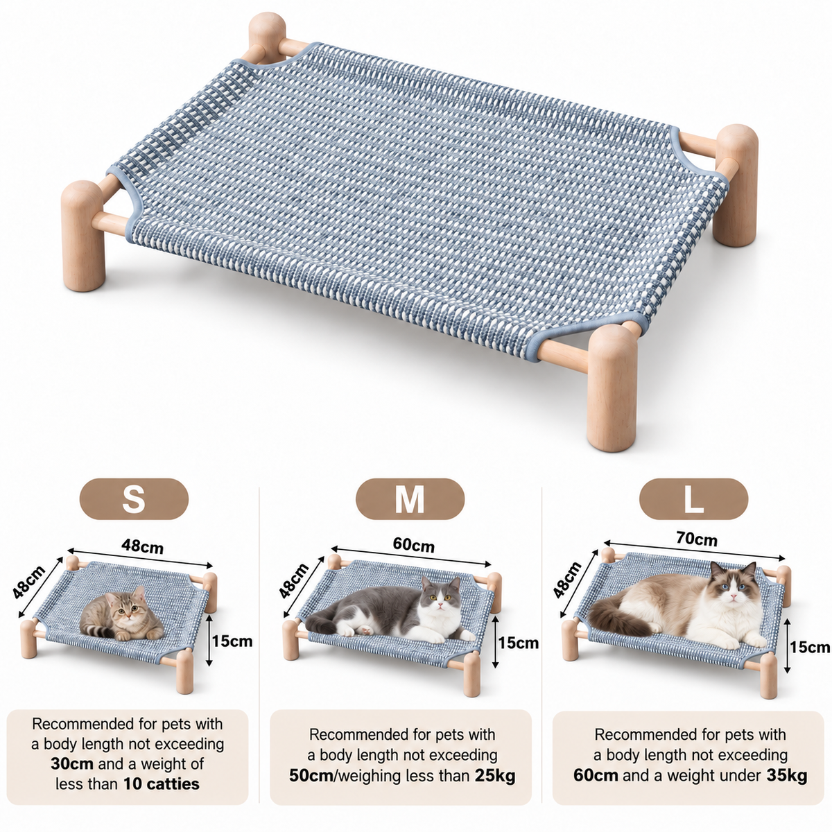 Wear-resistant detachable and durable cat pet sleeping bed with cat scratching board
