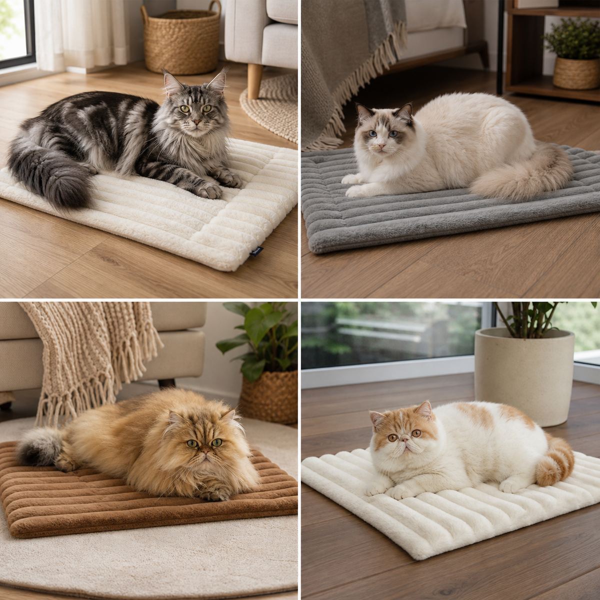 Self-Warming Pet Mat for Cats & Dogs – Quiet, Non-Slip & Electricity-Free