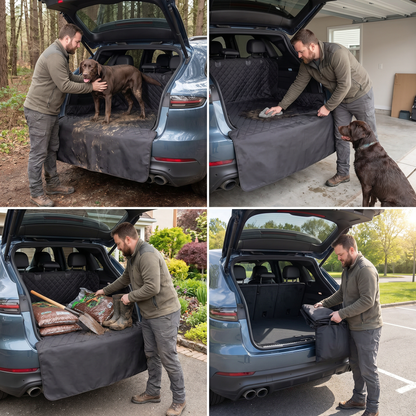 Waterproof SUV Dog Cargo Liner with Bumper Flap