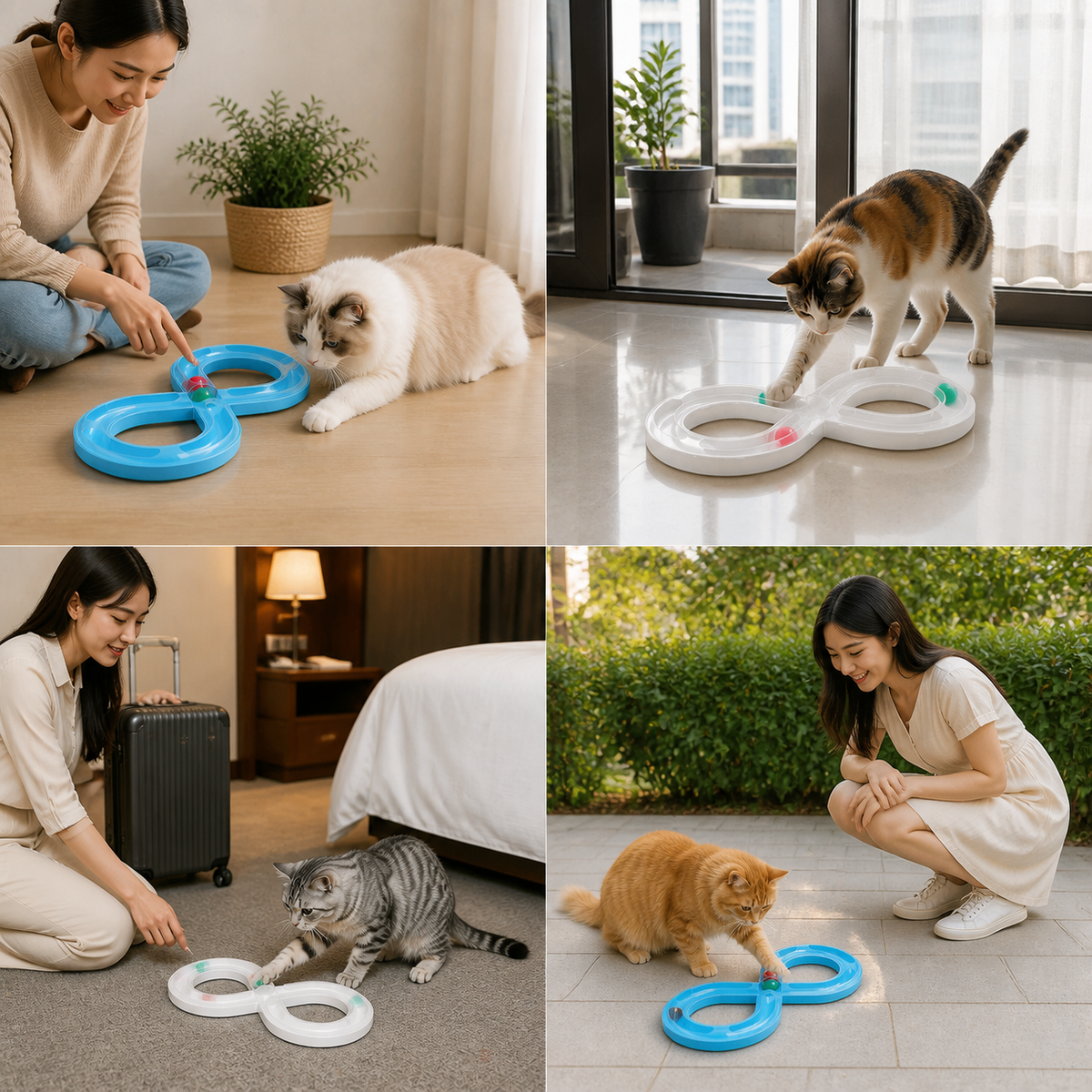 Turntable Cat Teasing Set