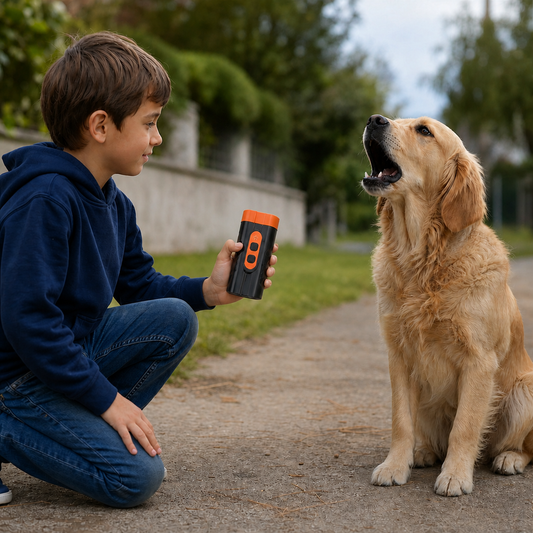 Ultrasonic Dog Bark Control Device – Portable & Rechargeable
