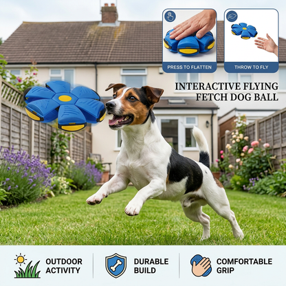 Interactive Flying Fetch Dog Ball