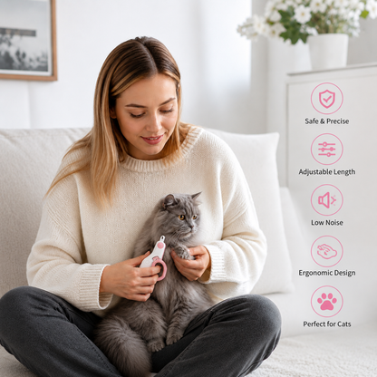 Trimmer For Cat Claws With Adjustable Length