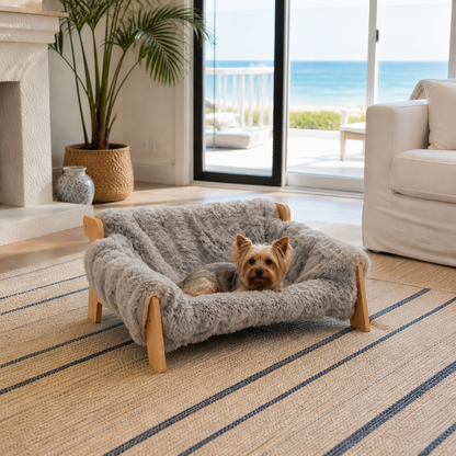Luxury Elevated Solid Wood Dog Couch Bed