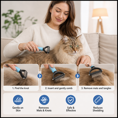 FurCare Pro 2-in-1 Comb – Knot Remover