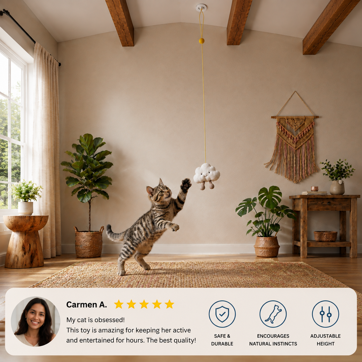 Hanging Cat Toy - PlayFunPounce