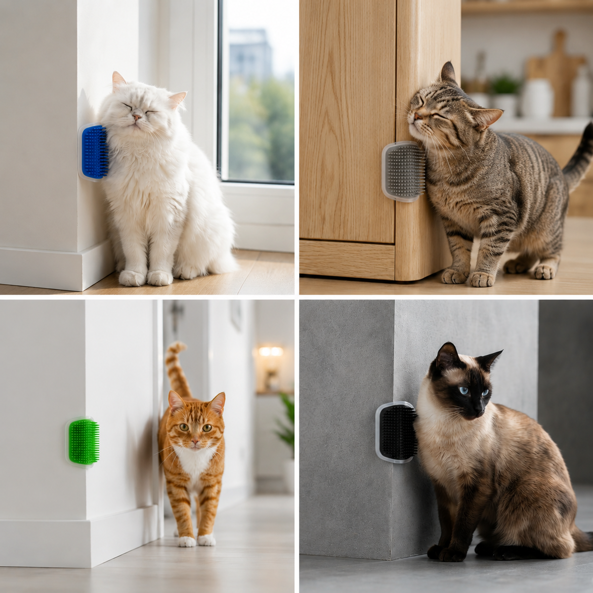 Self-Grooming Cat Corner Brush – FurRelaxer