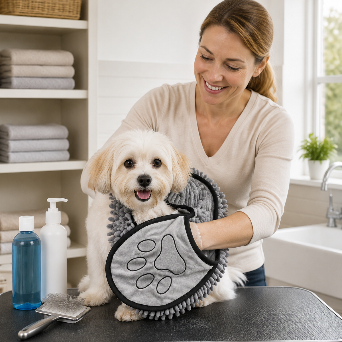 Quick-drying Microfibre Towel For Dogs