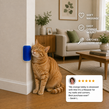Cat Wall Brush with Catnip