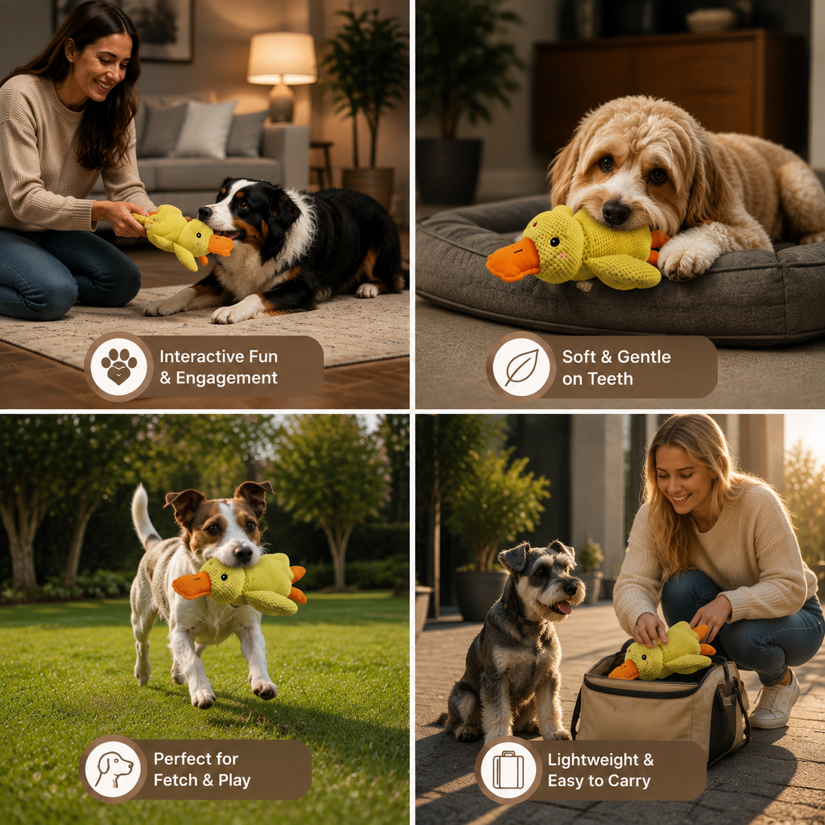 DuckBuddy - Plush Dog Toy