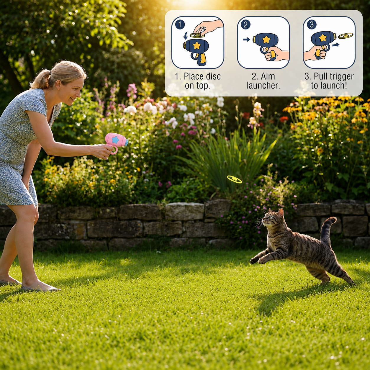 Pet Flying Disc Launcher