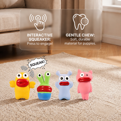 Interactive Chew & Squeak Puppy Toy