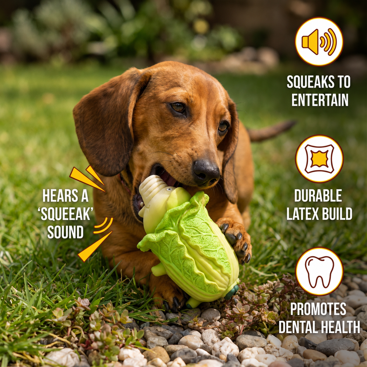 Durable Squeaky Latex Farm Animal Dog Toy