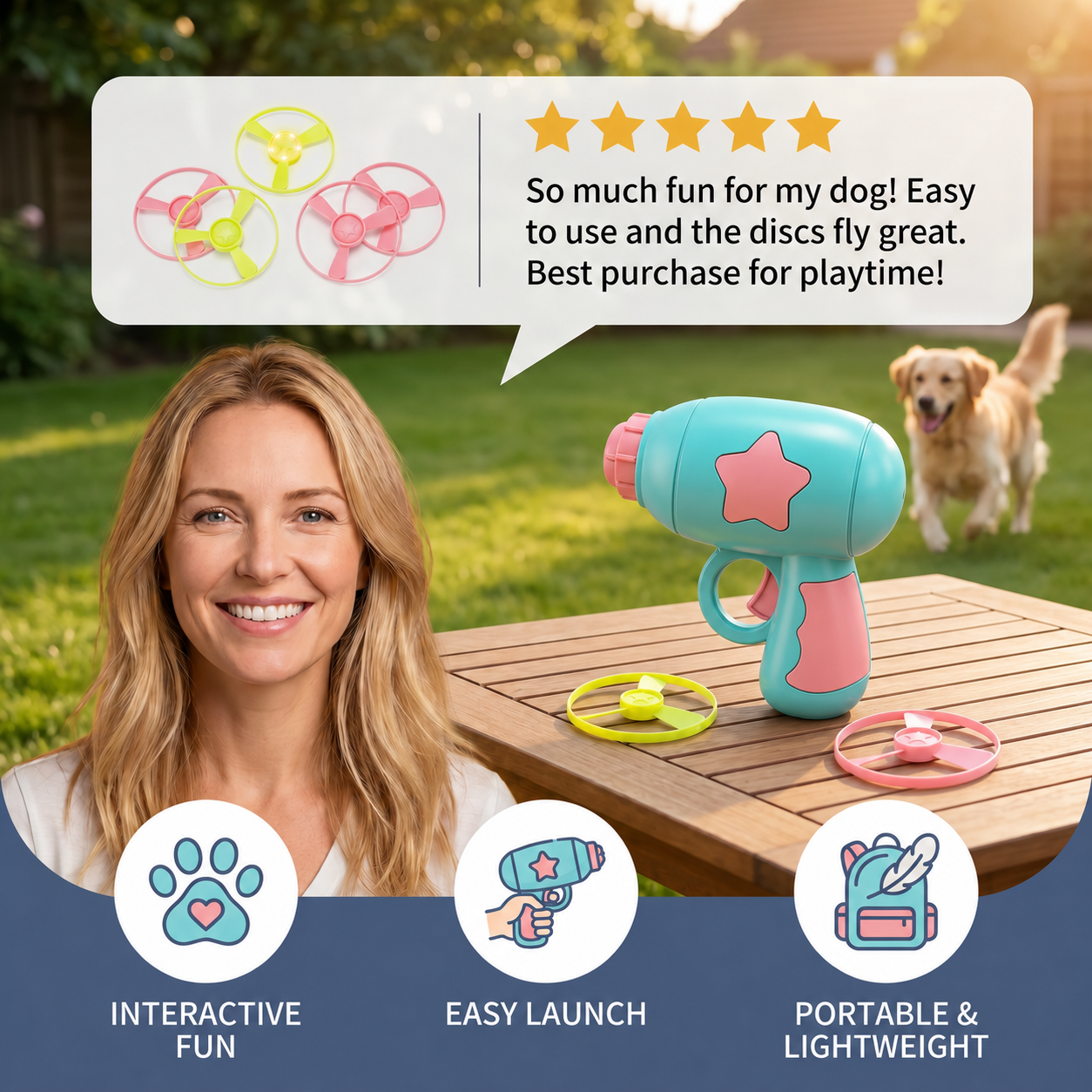 Pet Flying Disc Launcher