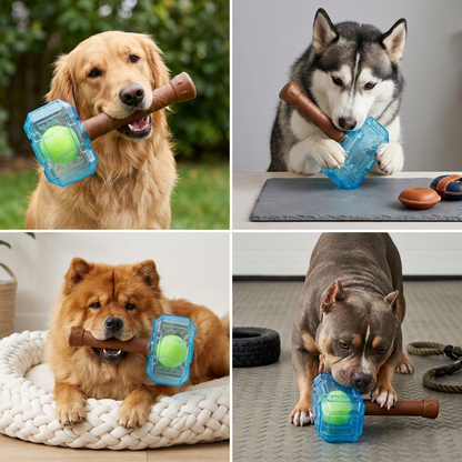 Durable Squeaky Hammer Chew Toy for Dogs