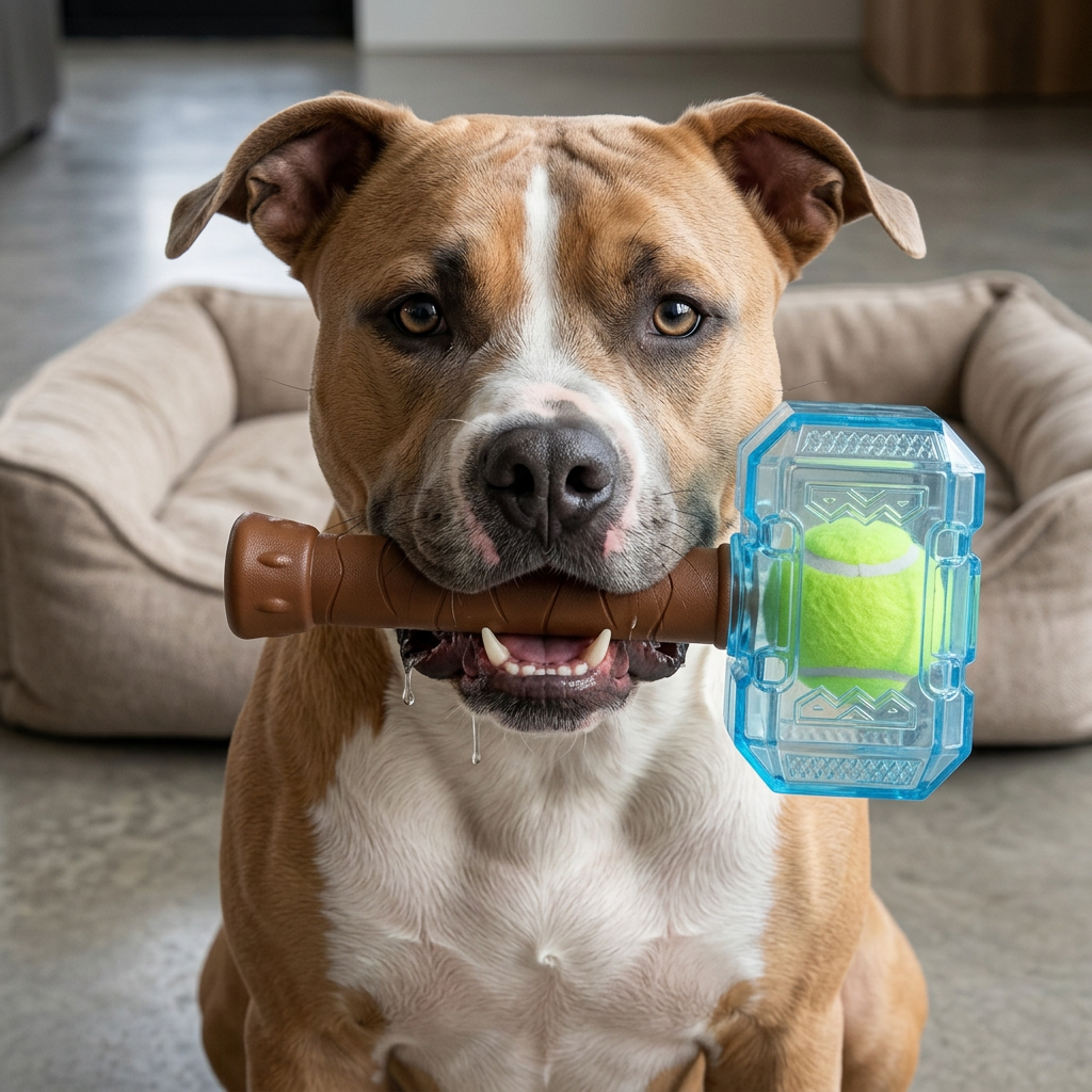 Durable Squeaky Hammer Chew Toy for Dogs