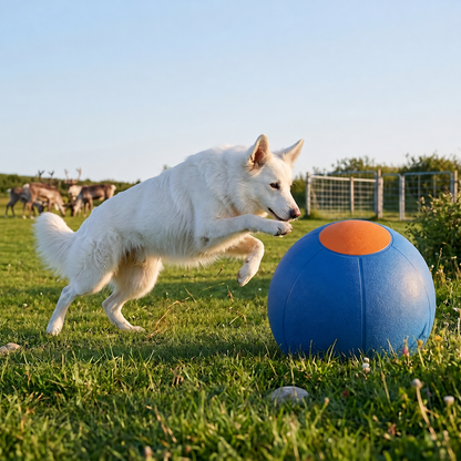 Inflatable Bite Resistant Herding Ball for Dogs – Durable Interactive Push & Chase Toy