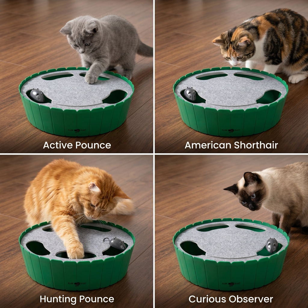 Interactive Hide & Seek Mouse Cat Toy