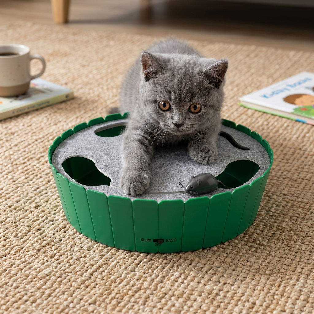 Interactive Hide & Seek Mouse Cat Toy