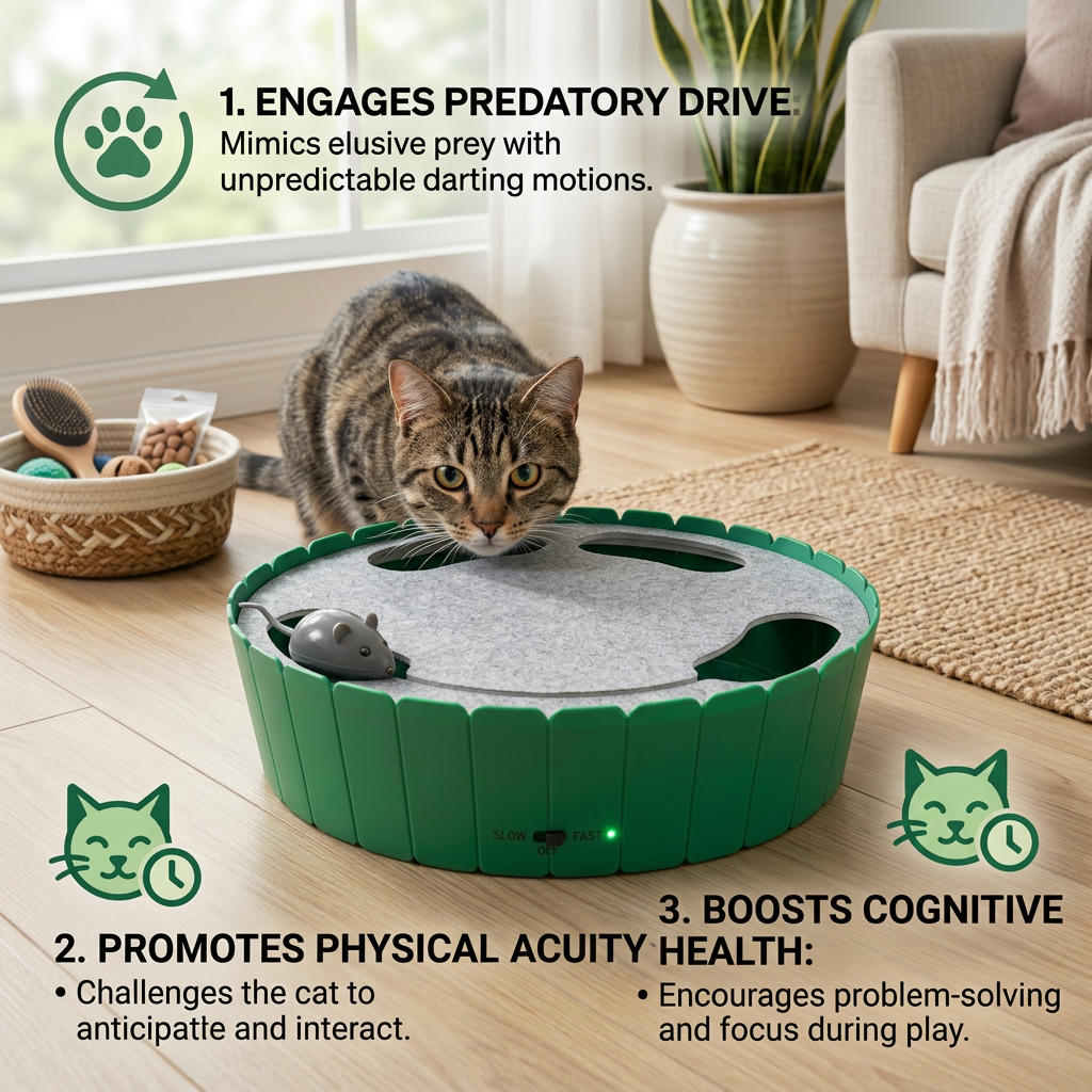 Interactive Hide & Seek Mouse Cat Toy