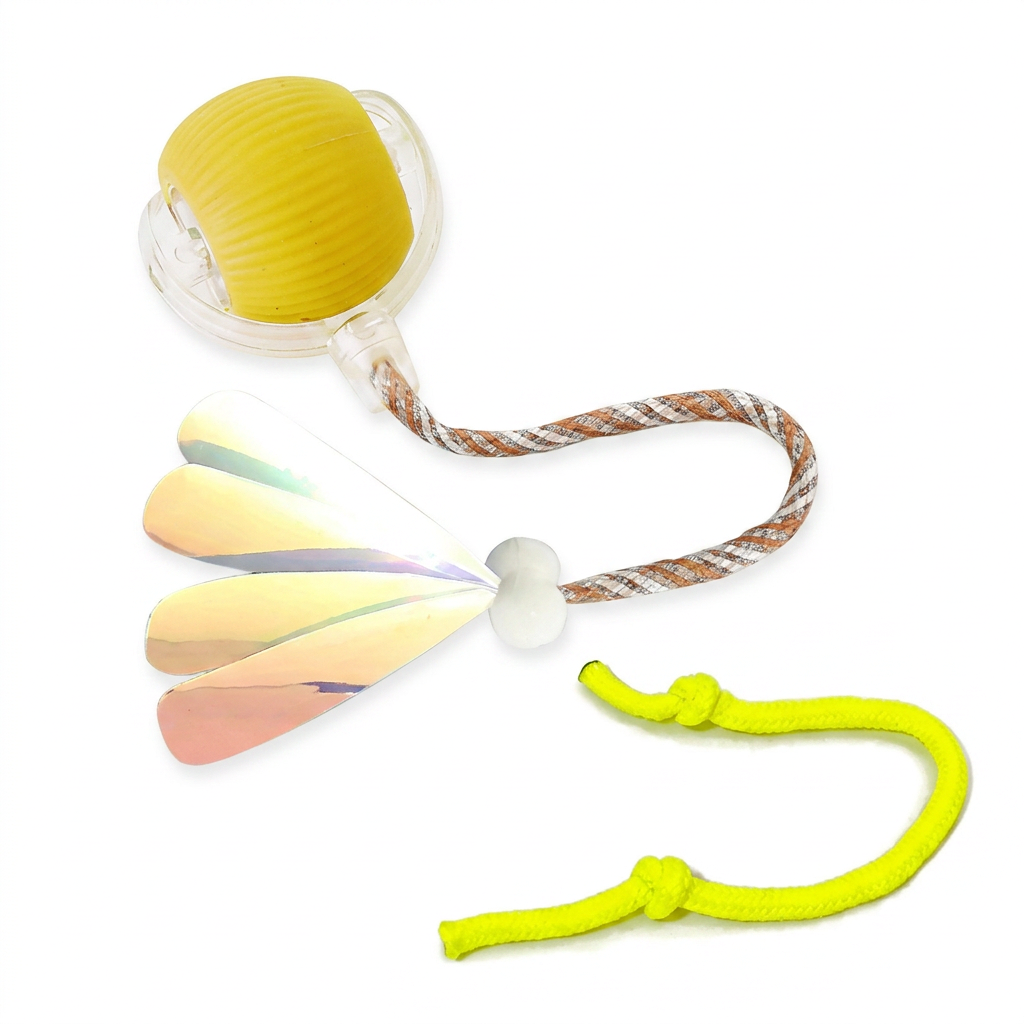 Upgraded Smart Rolling Cat Ball – Durable Interactive Toy with Mesh Tail