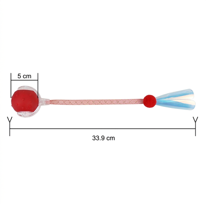 Upgraded Smart Rolling Cat Ball – Durable Interactive Toy with Mesh Tail