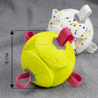Eco-Friendly Indestructible Dog Ball – Bite Resistant Interactive Tug & Fetch Toy