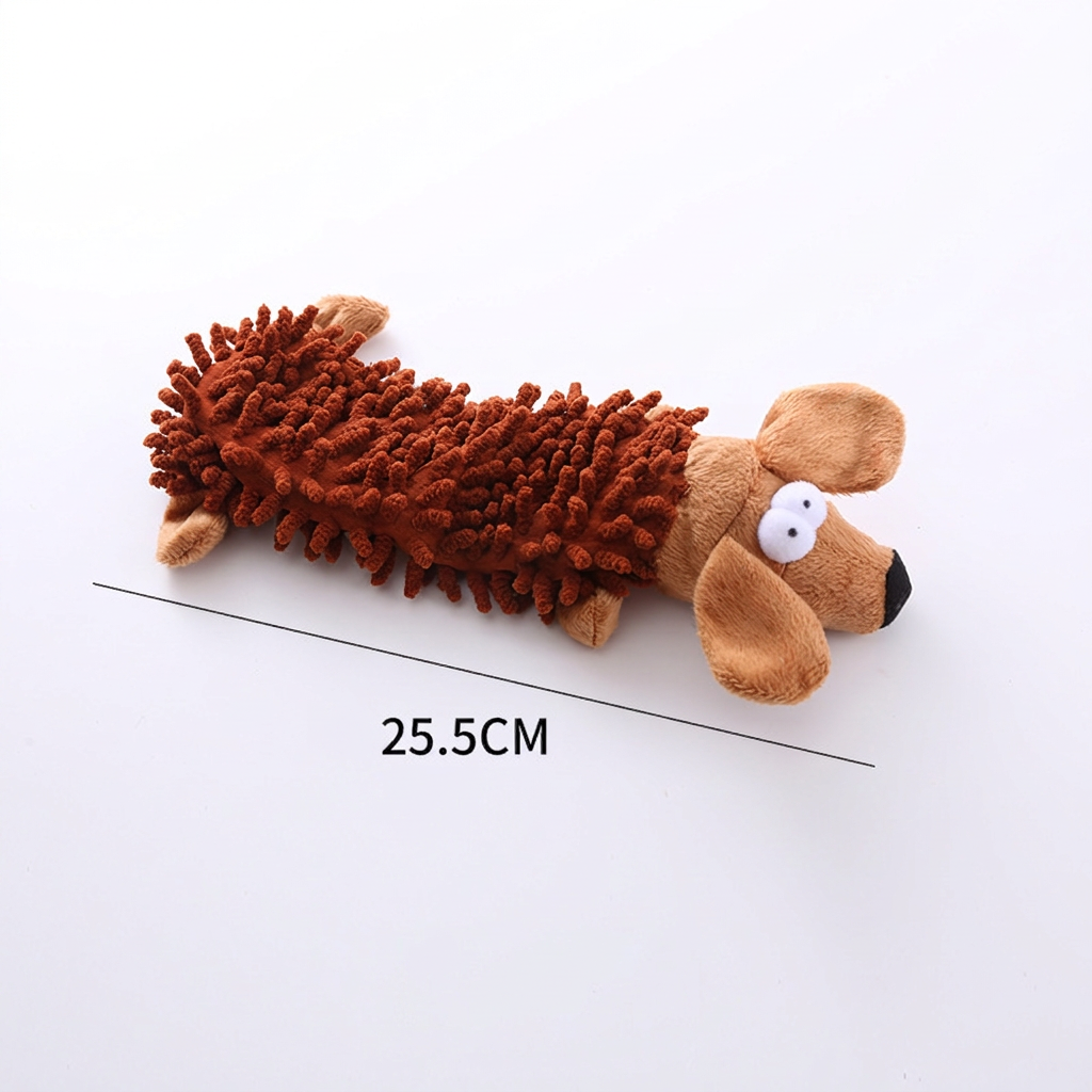 Durable Stuffing-Free Crinkle Squeaky Dog Toy