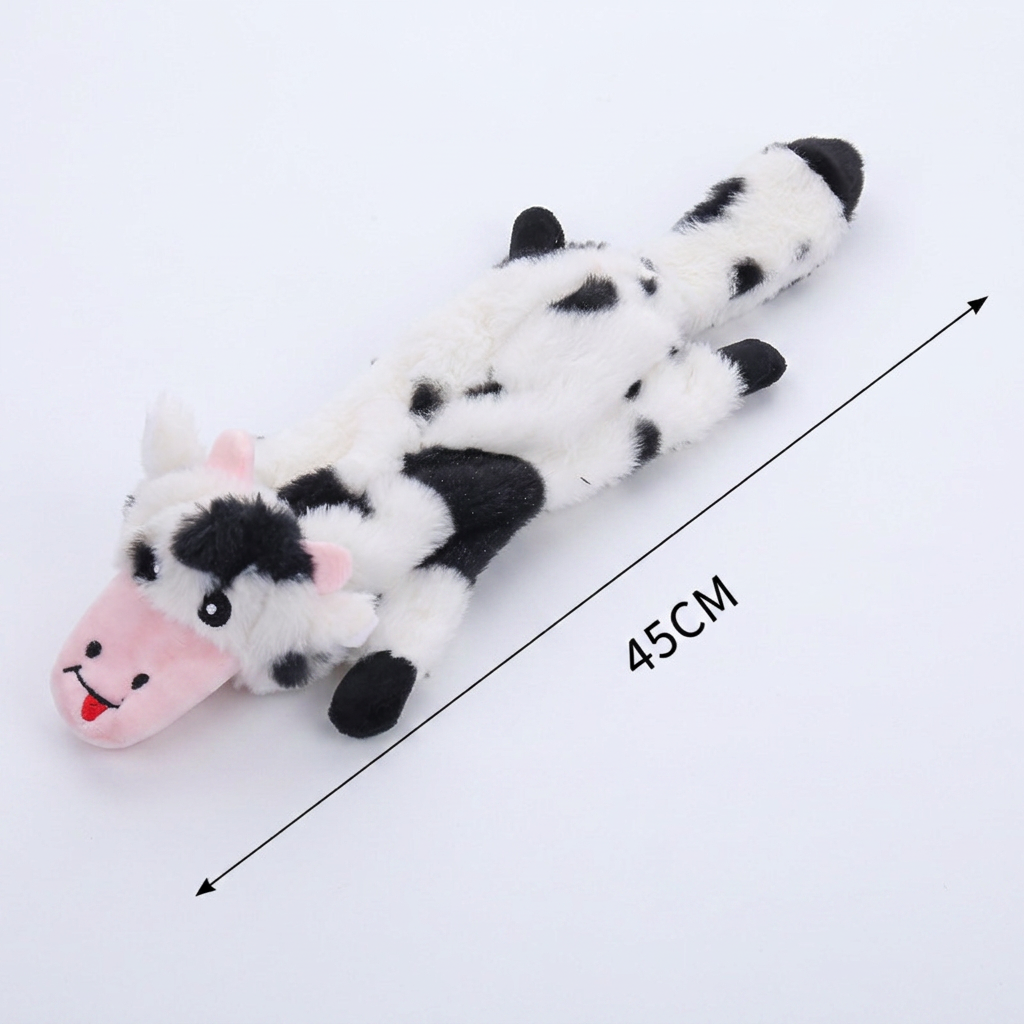 Durable Stuffing-Free Crinkle Squeaky Dog Toy