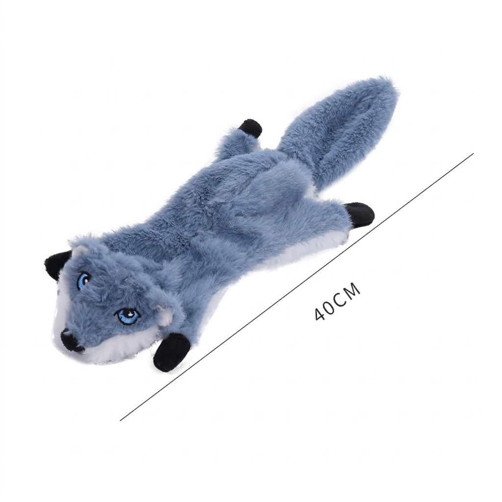 Durable Stuffing-Free Crinkle Squeaky Dog Toy