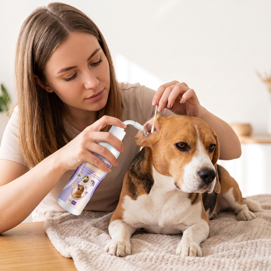 Gentle Pet Ear Cleaner – Odor-Free Formula for Dogs & Cats