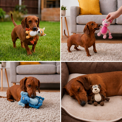 Cotton Rope Plush Dental Squeaky Dog Toy