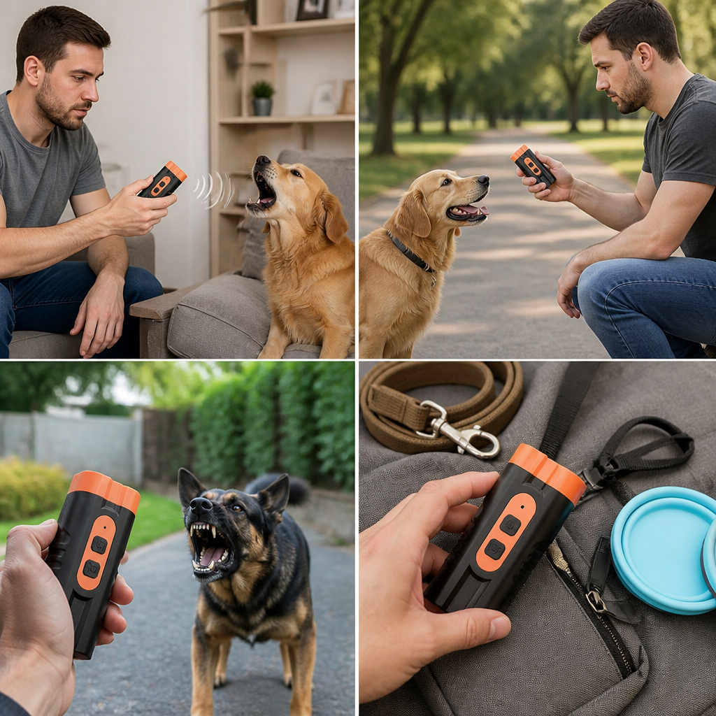 Ultrasonic Dog Bark Control Device – Portable & Rechargeable