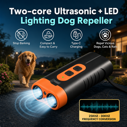 Ultrasonic Dog Bark Control Device – Portable & Rechargeable