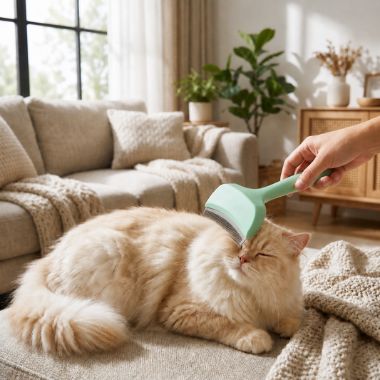 Cat Deshedding Undercoat Rake – Extra-Wide Grooming Tool for Loose Fur & Long Hair