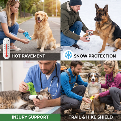 Self-Adhesive Pet Bandage Wrap for Hot Pavement & Snow Protection