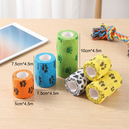 Self-Adhesive Pet Bandage Wrap for Hot Pavement & Snow Protection
