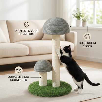 Sisal Cat Mushroom Scratching Post