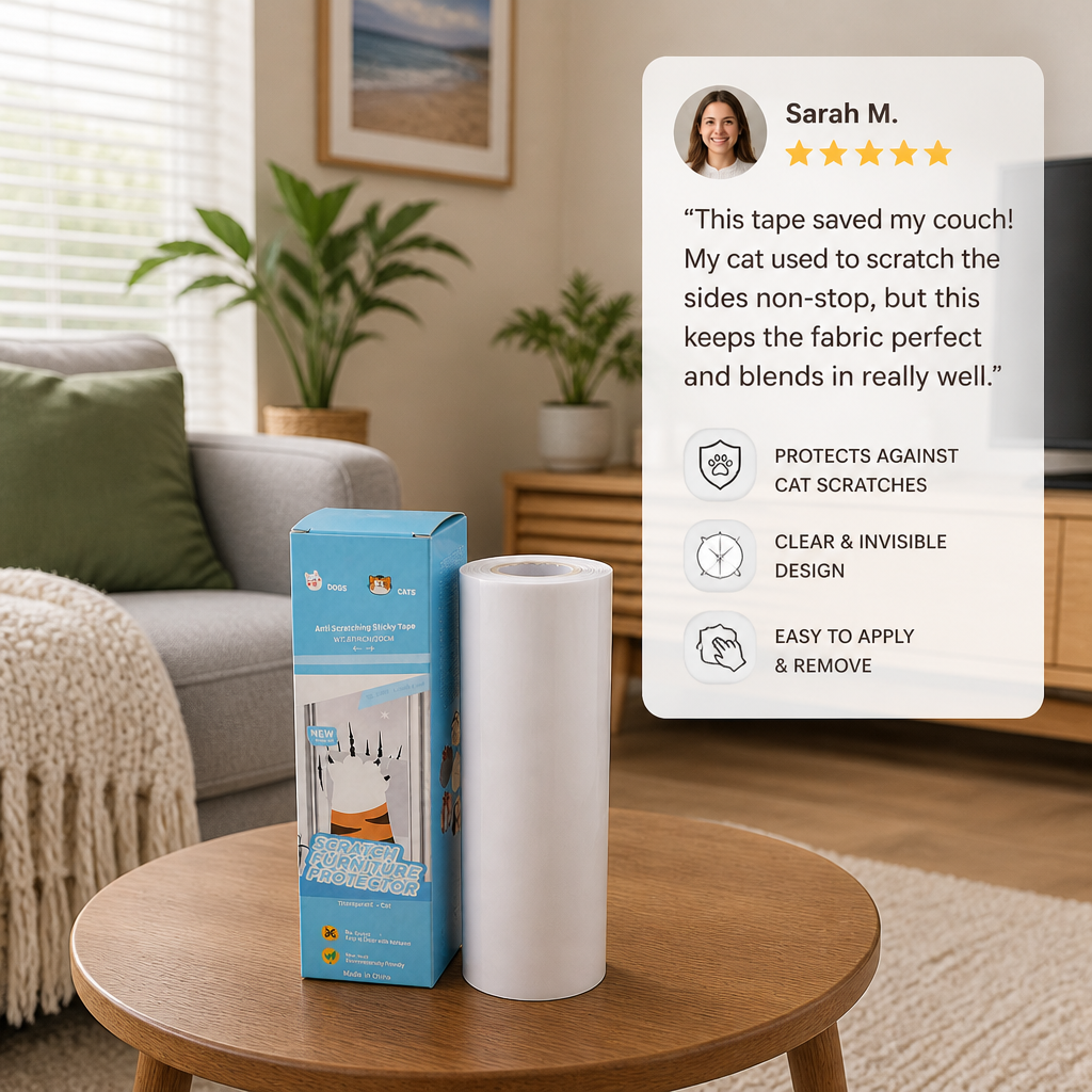 Heavy-Duty Cat Scratch Furniture Protector