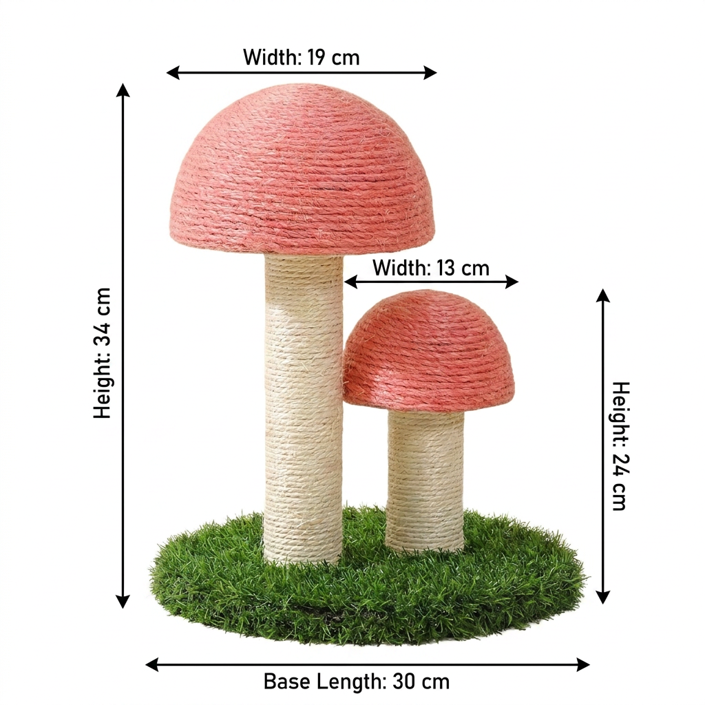 Sisal Cat Mushroom Scratching Post