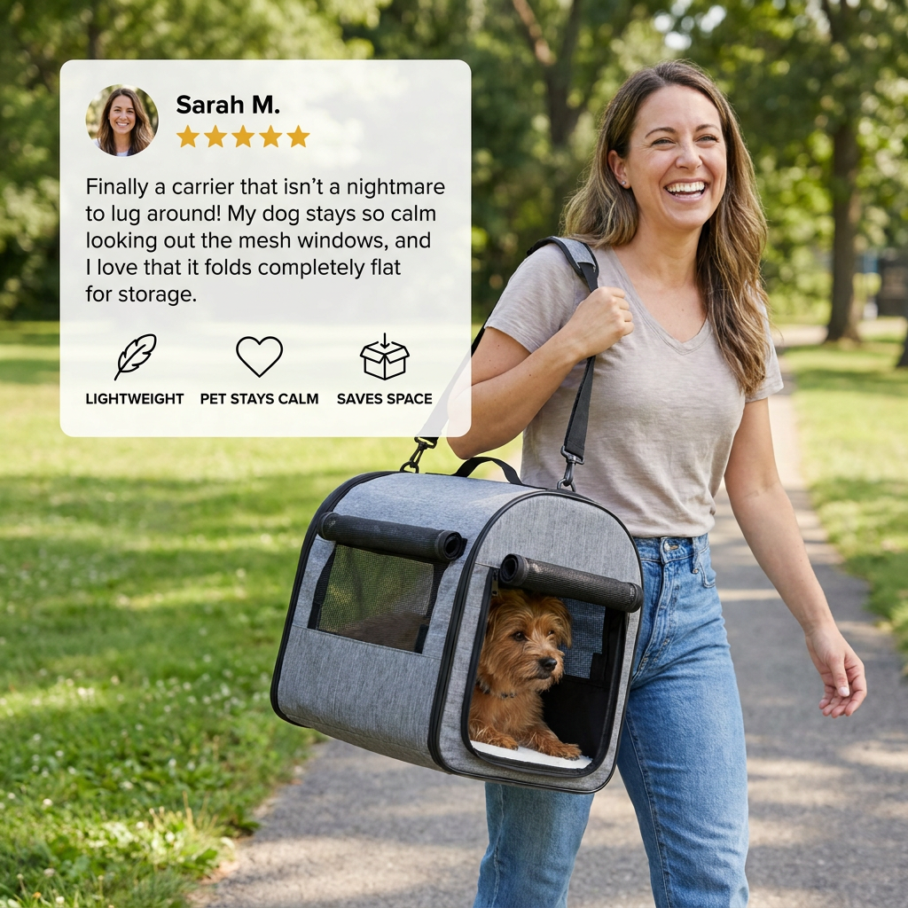 Practical Foldable Dog Carrier Bag