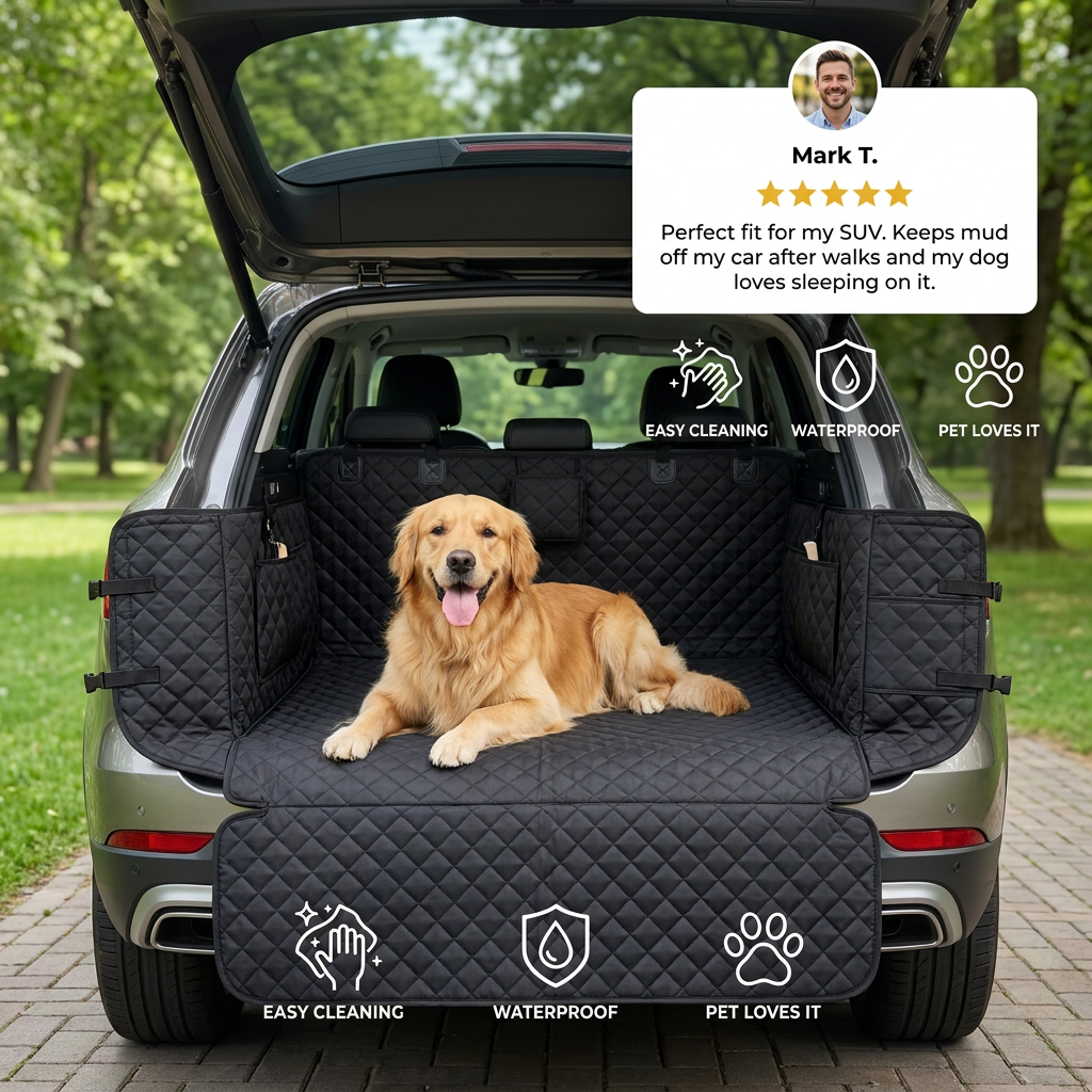 Dog boot seat pad for SUVs and larger vehicles