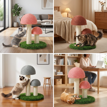 Sisal Cat Mushroom Scratching Post