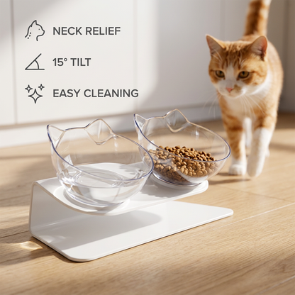 Elevated Cat Feeding Station – KittyFeast