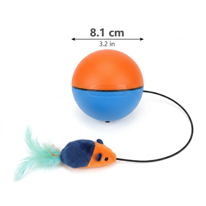 Cat turbo ball with tail toy