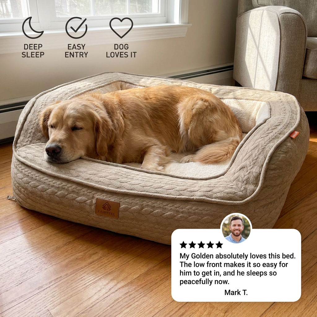 Ergonomic Dog Bed – DreamComfort