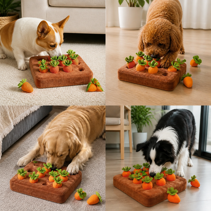 Interactive Sniffing Toy – Carrot Sniffing Garden